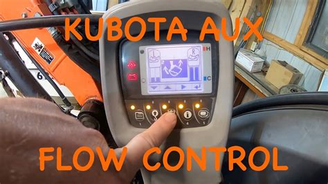 how to switch controls on kubota mini excavator|thumb operation kubota mini excavator.